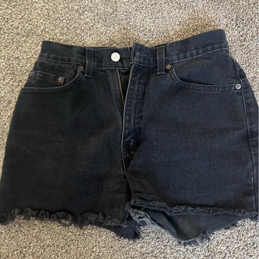 Levi's Black Denim Women's Shorts